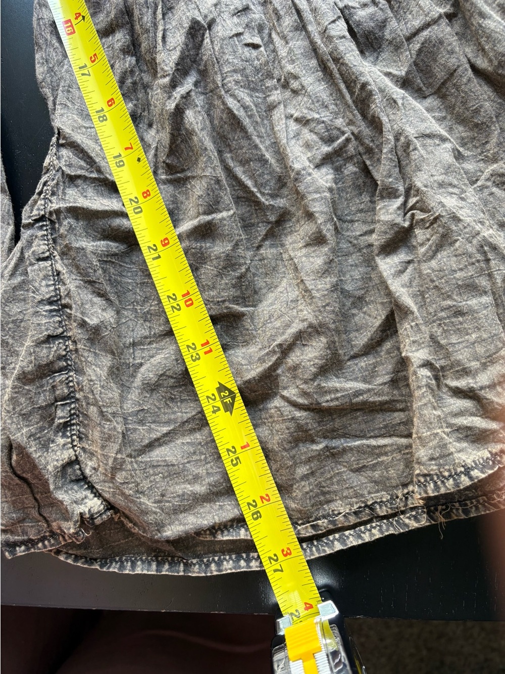 Young Threads NWT Boho Chic Tiered Patch Inserted Corduroy Mocha Wide Leg Pants - Picture 8 of 17